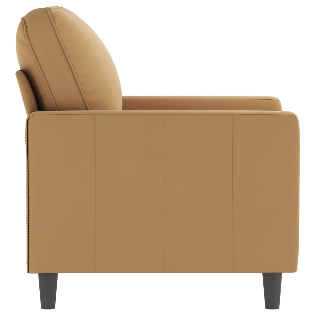 Fauteuil Marron 60 cm Velours Canapés vidaXL   