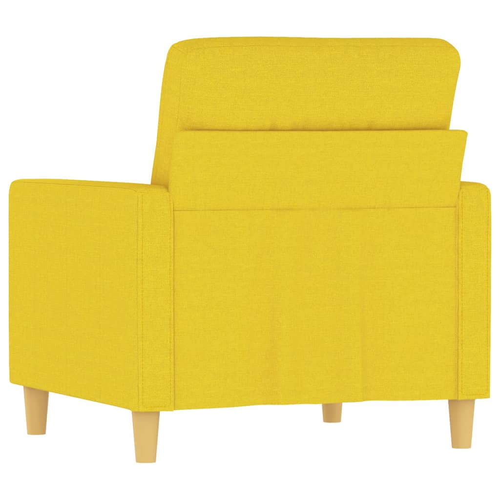 Fauteuil Jaune clair 60 cm Tissu Canapés vidaXL   