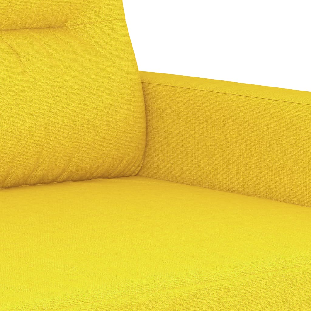 Fauteuil Jaune clair 60 cm Tissu Canapés vidaXL   