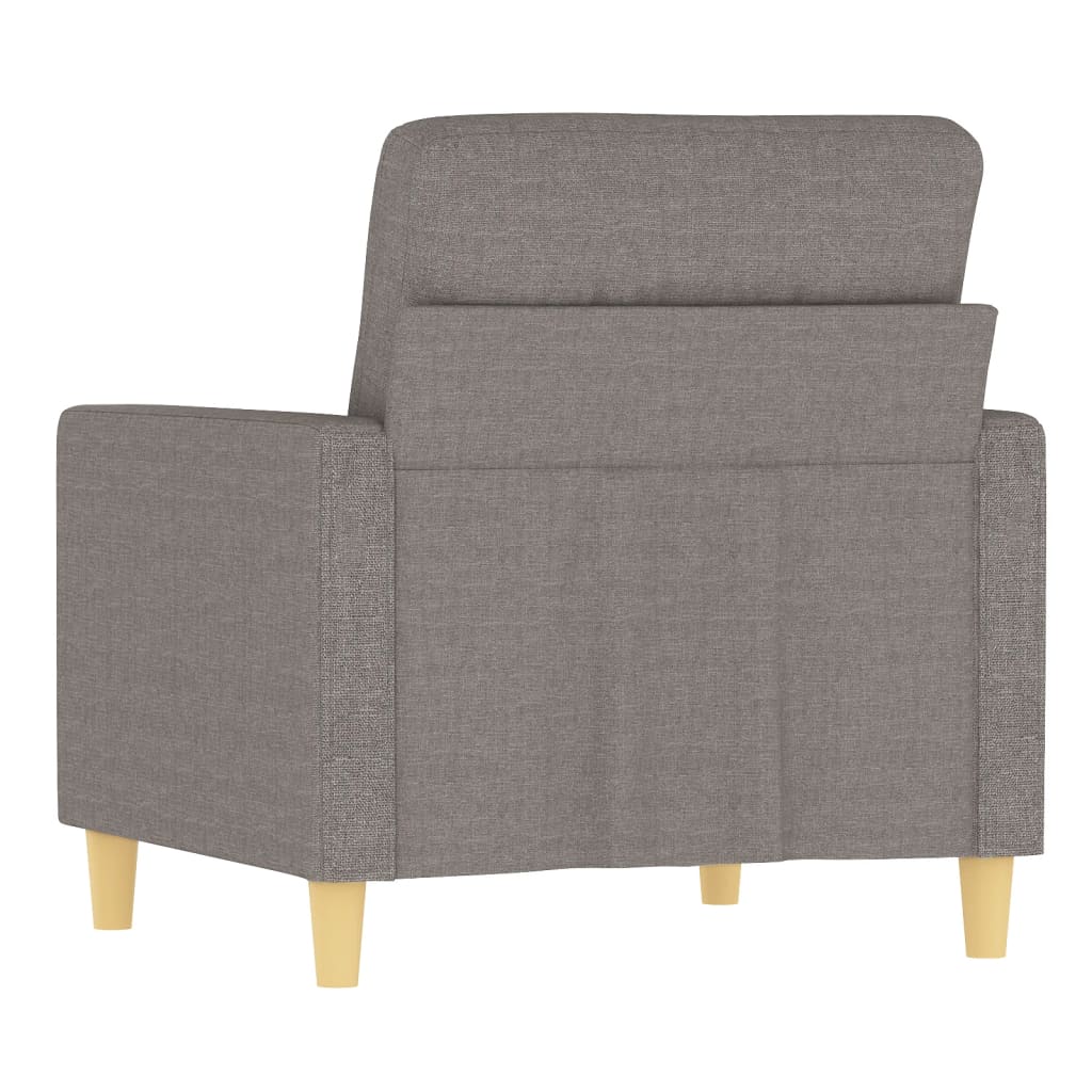 Fauteuil Taupe 60 cm Tissu Canapés vidaXL   