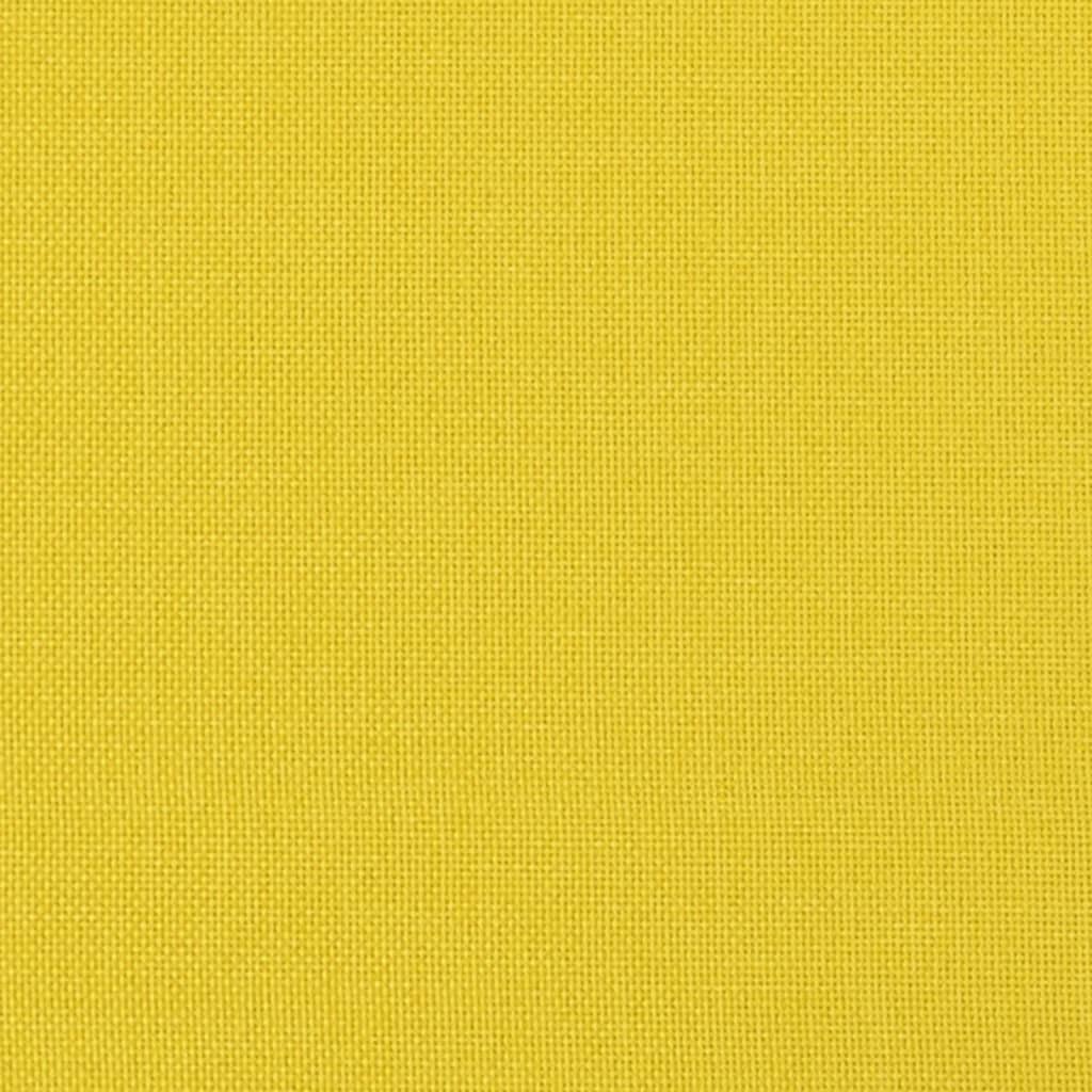 Canapé à 2 places Jaune clair 140 cm Tissu Canapés vidaXL   