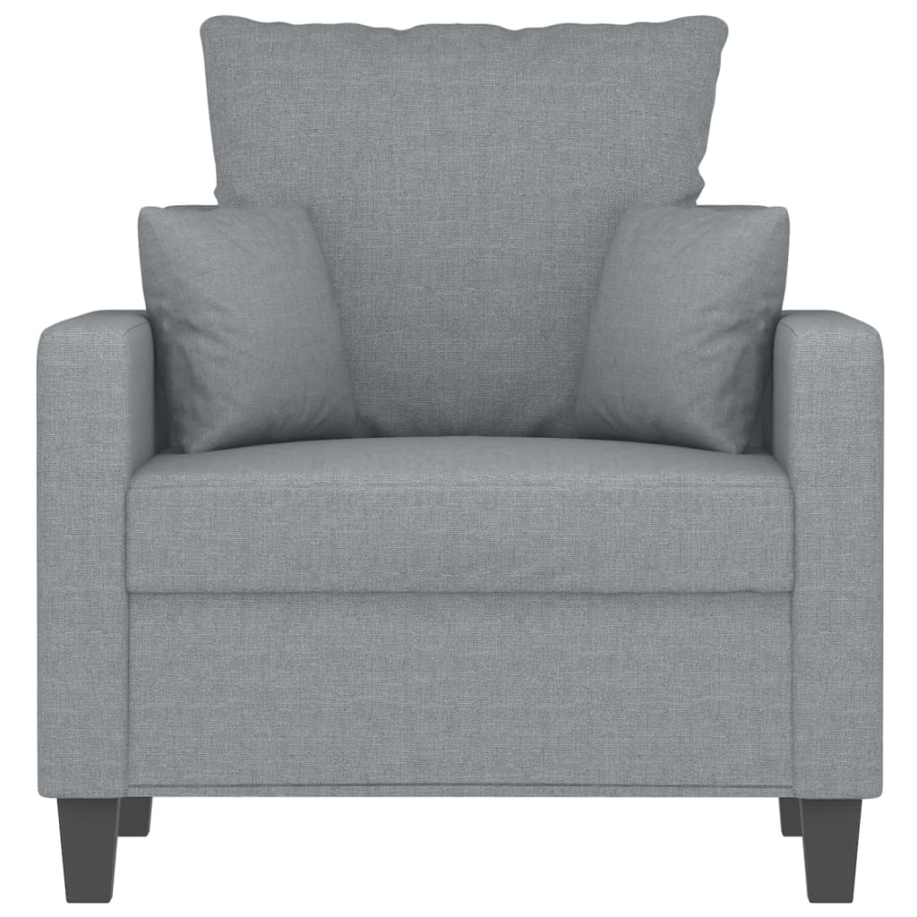 Fauteuil Gris clair 60 cm Tissu Canapés vidaXL   