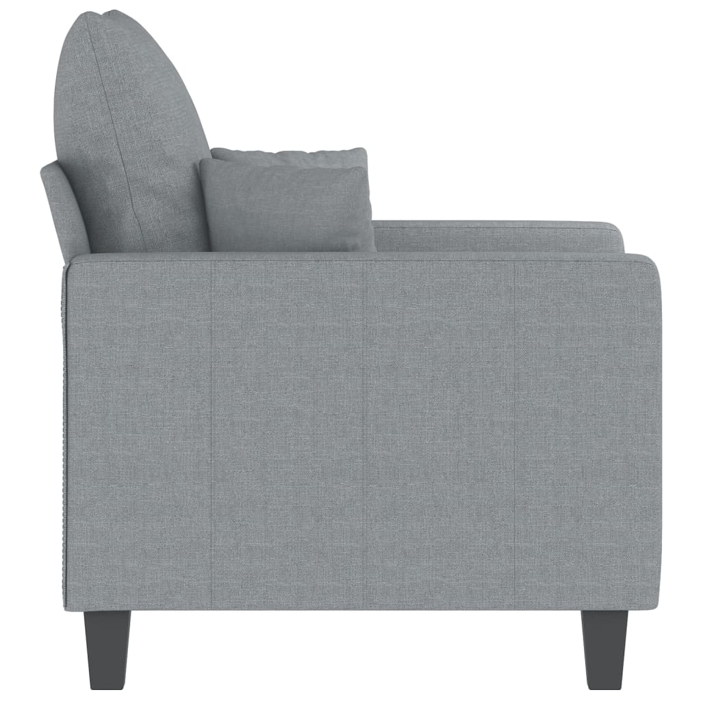 Fauteuil Gris clair 60 cm Tissu Canapés vidaXL   