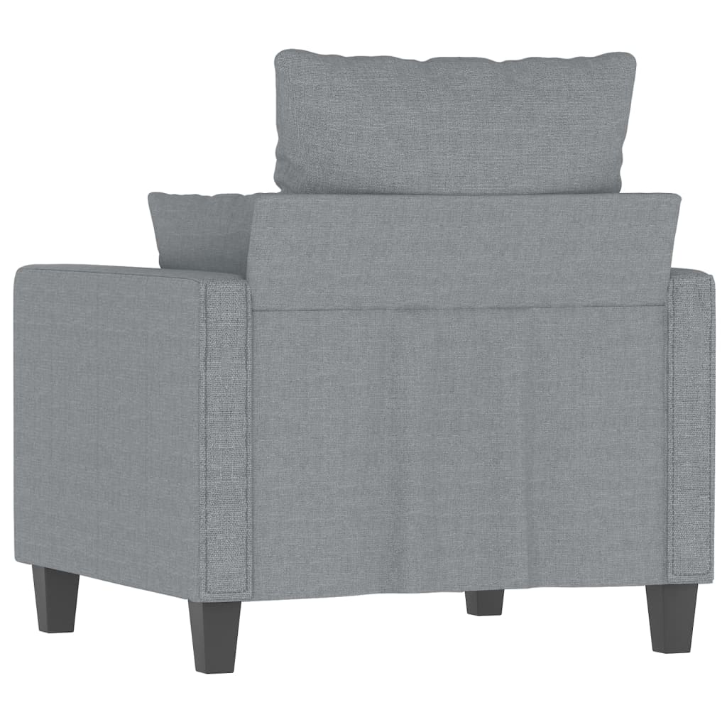 Fauteuil Gris clair 60 cm Tissu Canapés vidaXL   