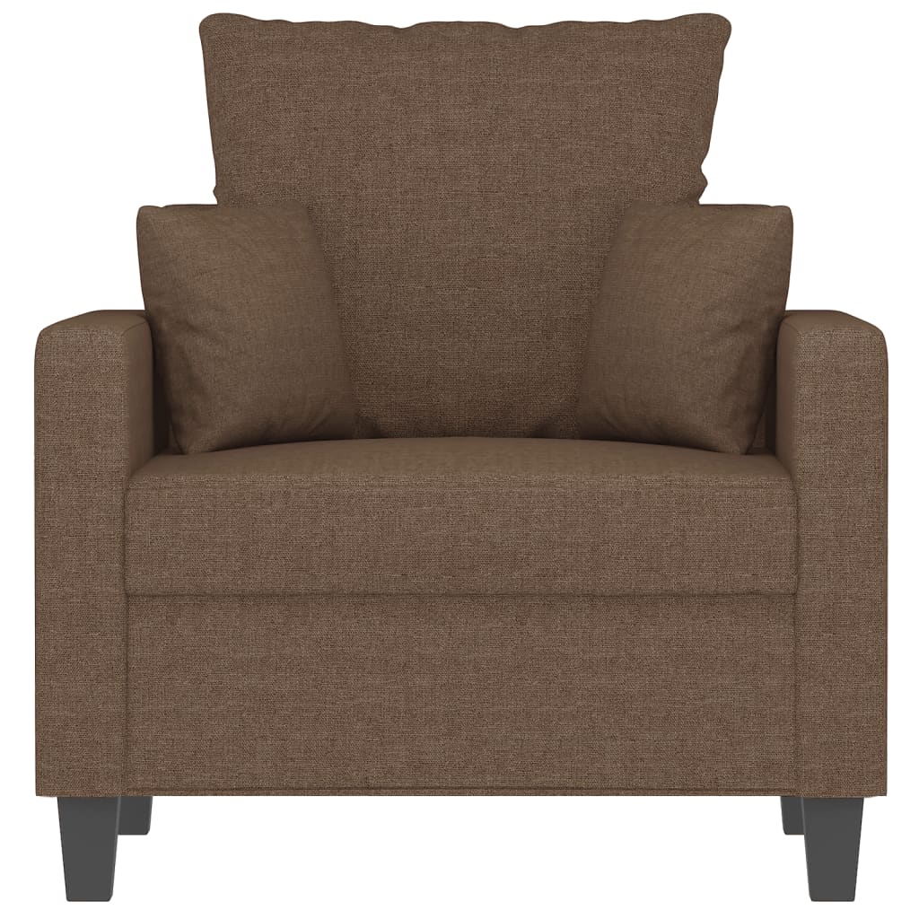 Fauteuil Marron 60 cm Tissu Canapés vidaXL   