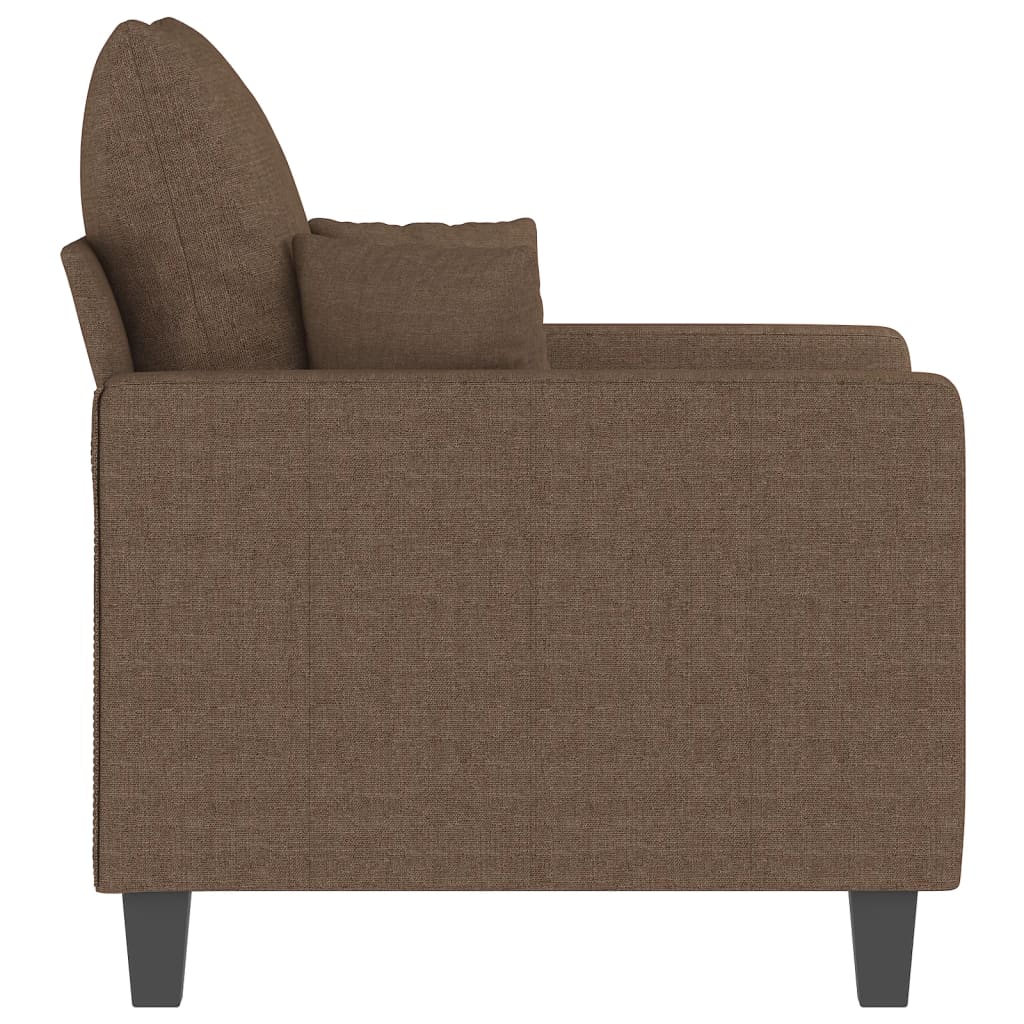 Fauteuil Marron 60 cm Tissu Canapés vidaXL   