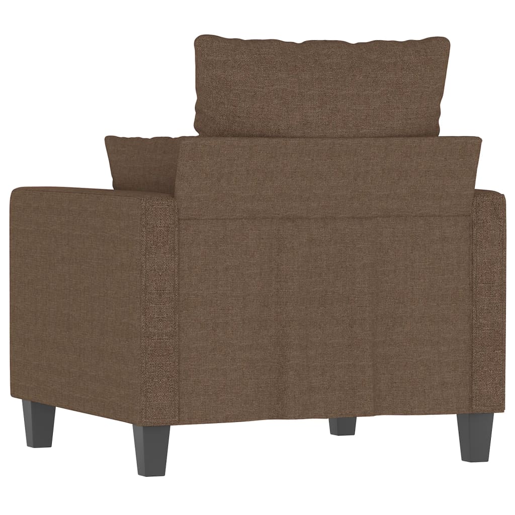 Fauteuil Marron 60 cm Tissu Canapés vidaXL   