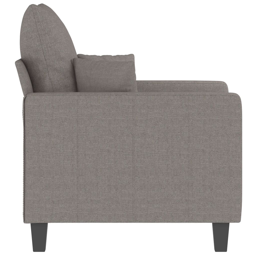 Fauteuil Taupe 60 cm Tissu Canapés vidaXL   