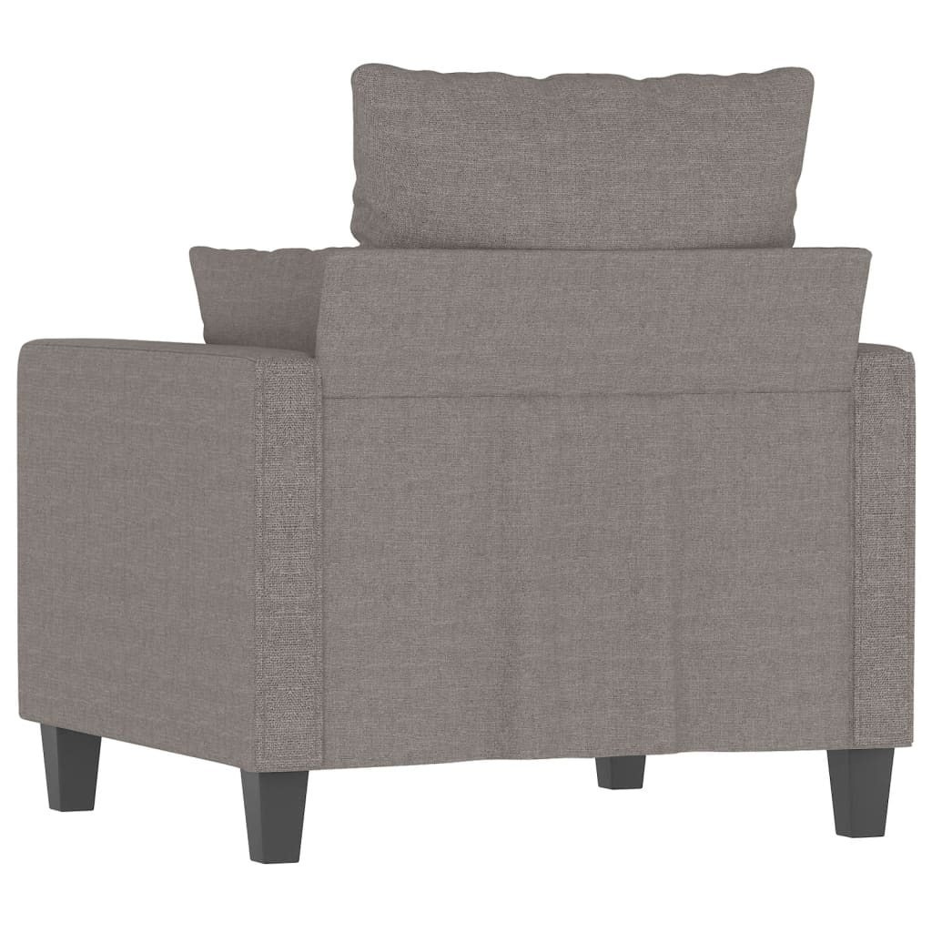 Fauteuil Taupe 60 cm Tissu Canapés vidaXL   