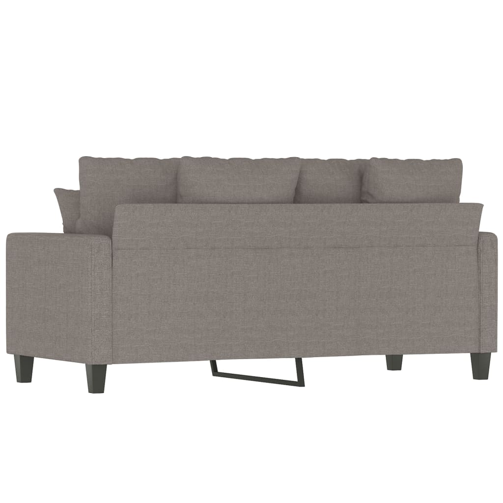 Canapé à 2 places Taupe 140 cm Tissu Canapés vidaXL   