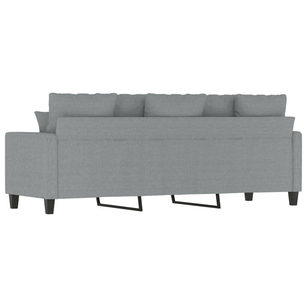 Canapé à 3 places Gris clair 180 cm Tissu Canapés vidaXL   