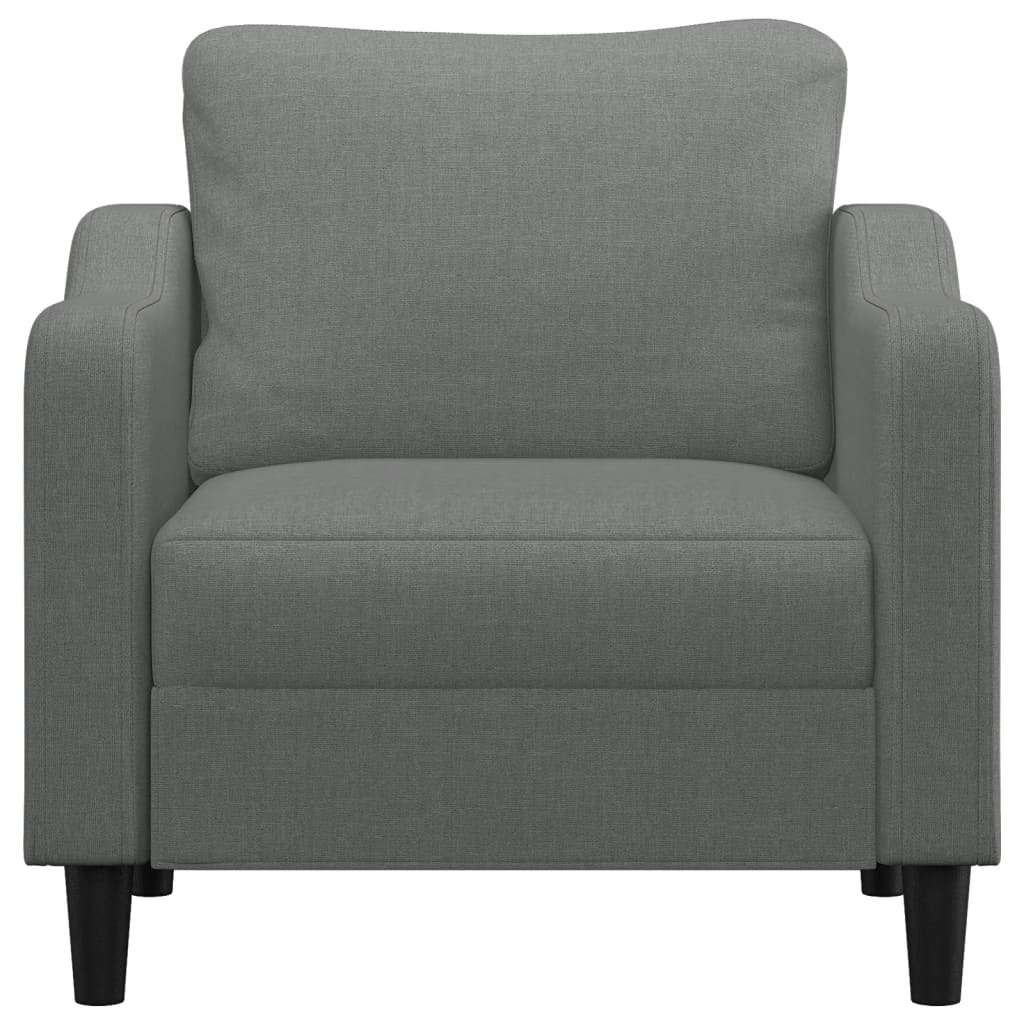 Fauteuil Gris foncé 60 cm Tissu Canapés vidaXL