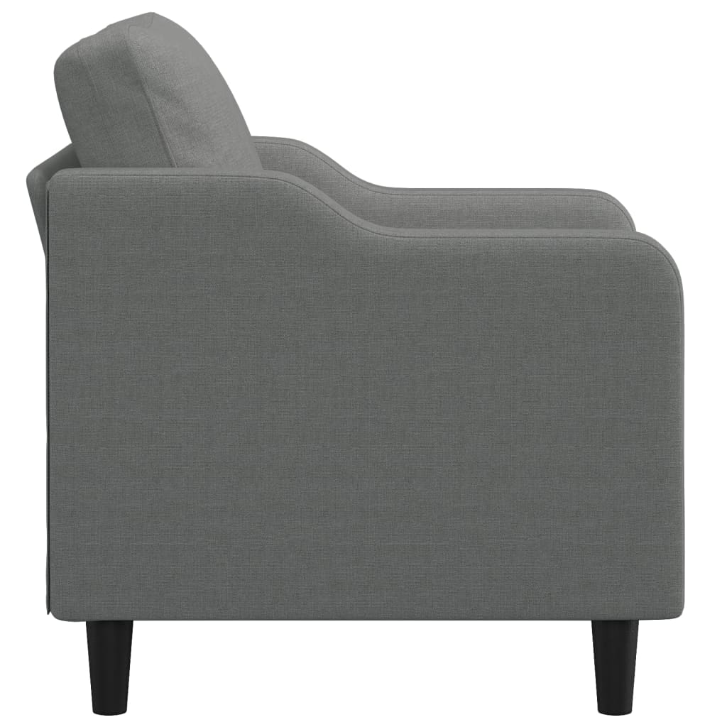 Fauteuil Gris foncé 60 cm Tissu Canapés vidaXL