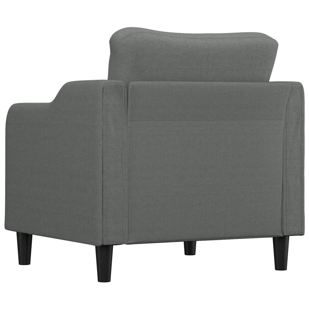 Fauteuil Gris foncé 60 cm Tissu Canapés vidaXL