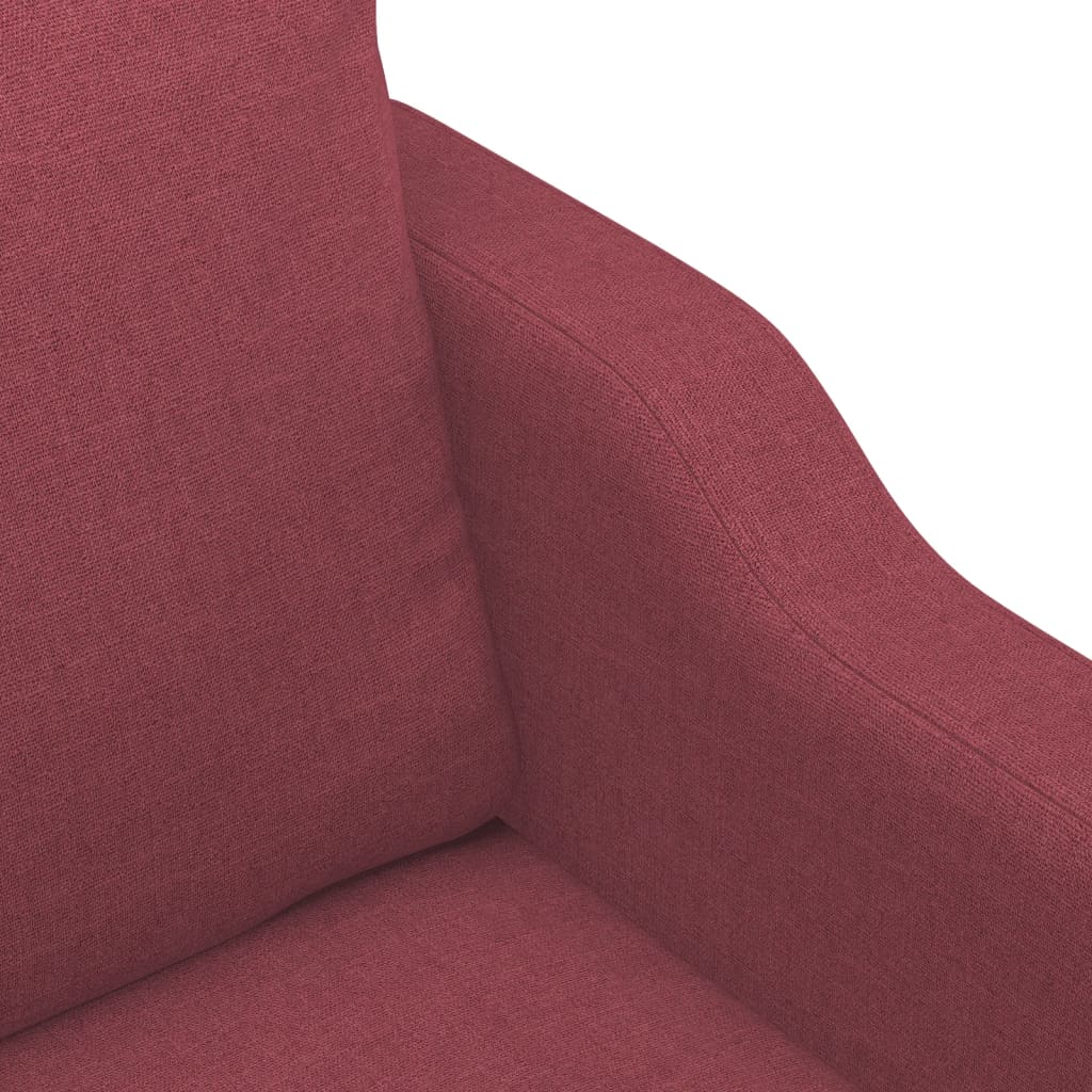 Fauteuil Rouge bordeaux 60 cm Tissu Canapés vidaXL   