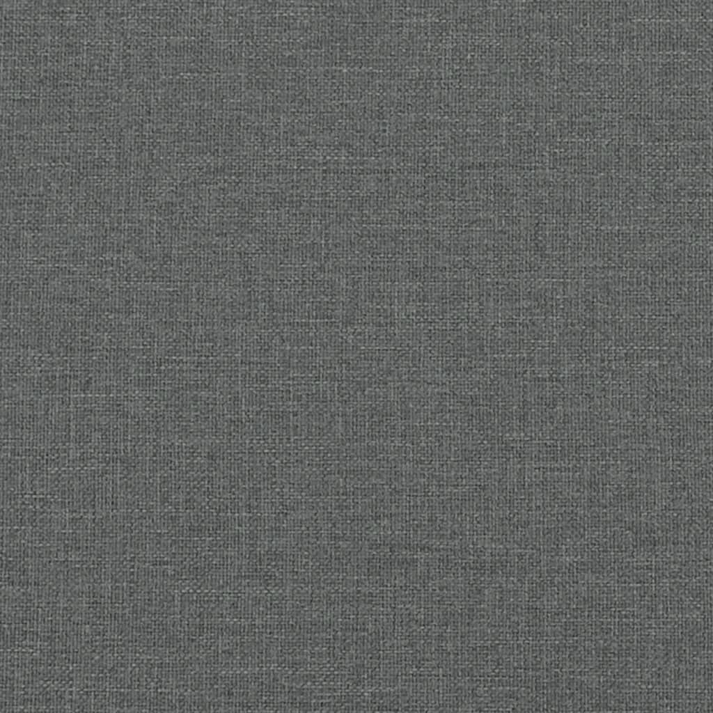 Canapé à 2 places Gris foncé 120 cm Tissu Canapés vidaXL   