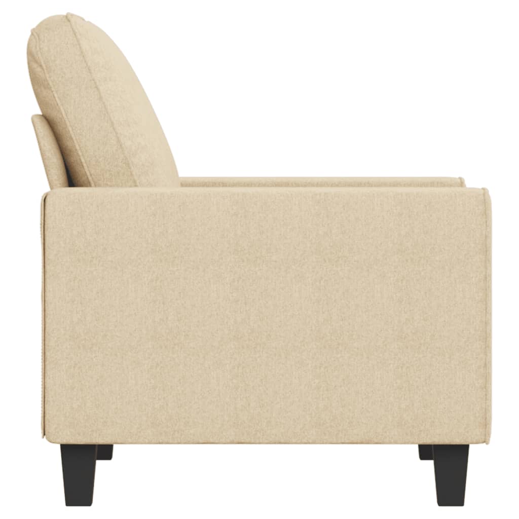 Fauteuil Crème 60 cm Tissu Canapés vidaXL   