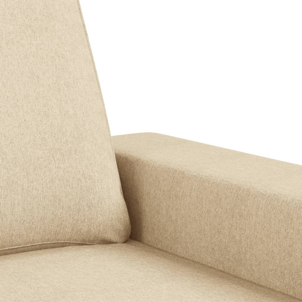 Fauteuil Crème 60 cm Tissu Canapés vidaXL   