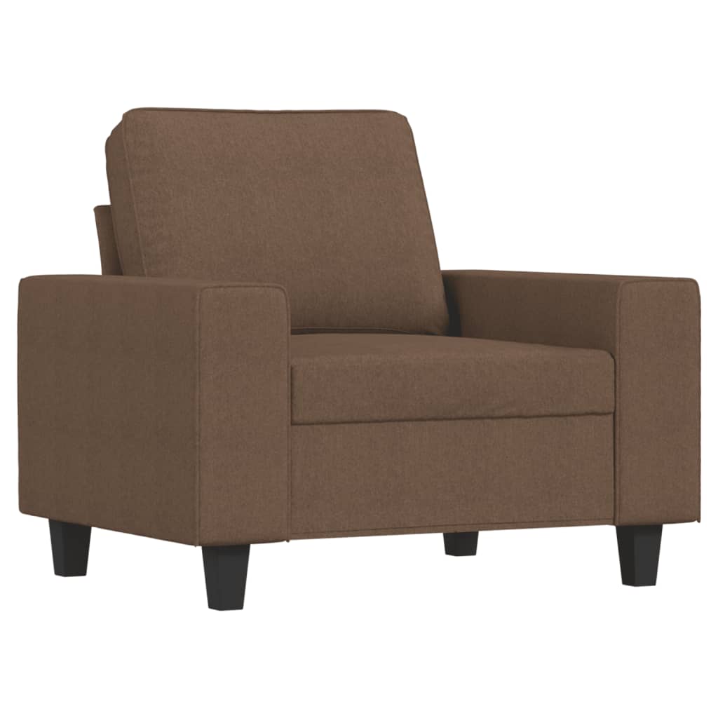 Fauteuil Marron 60 cm Tissu Canapés vidaXL   