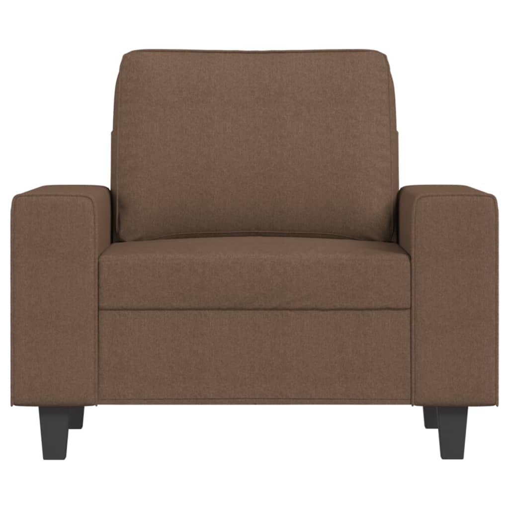 Fauteuil Marron 60 cm Tissu Canapés vidaXL   