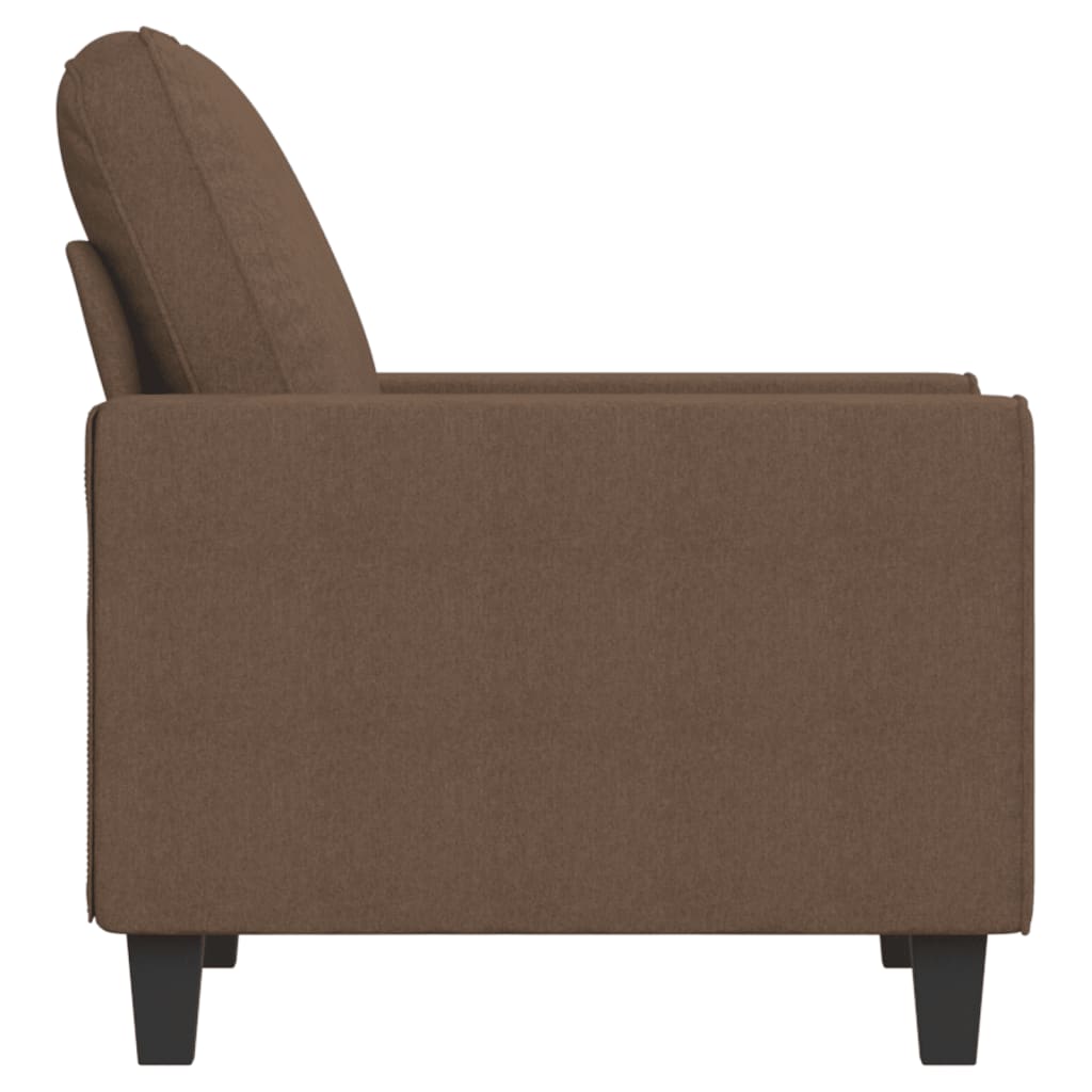 Fauteuil Marron 60 cm Tissu Canapés vidaXL   