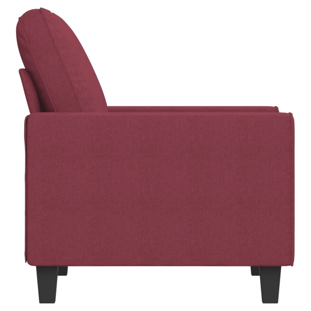 Fauteuil Rouge bordeaux 60 cm Tissu Canapés vidaXL   