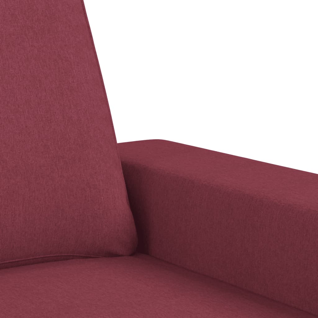 Fauteuil Rouge bordeaux 60 cm Tissu Canapés vidaXL   