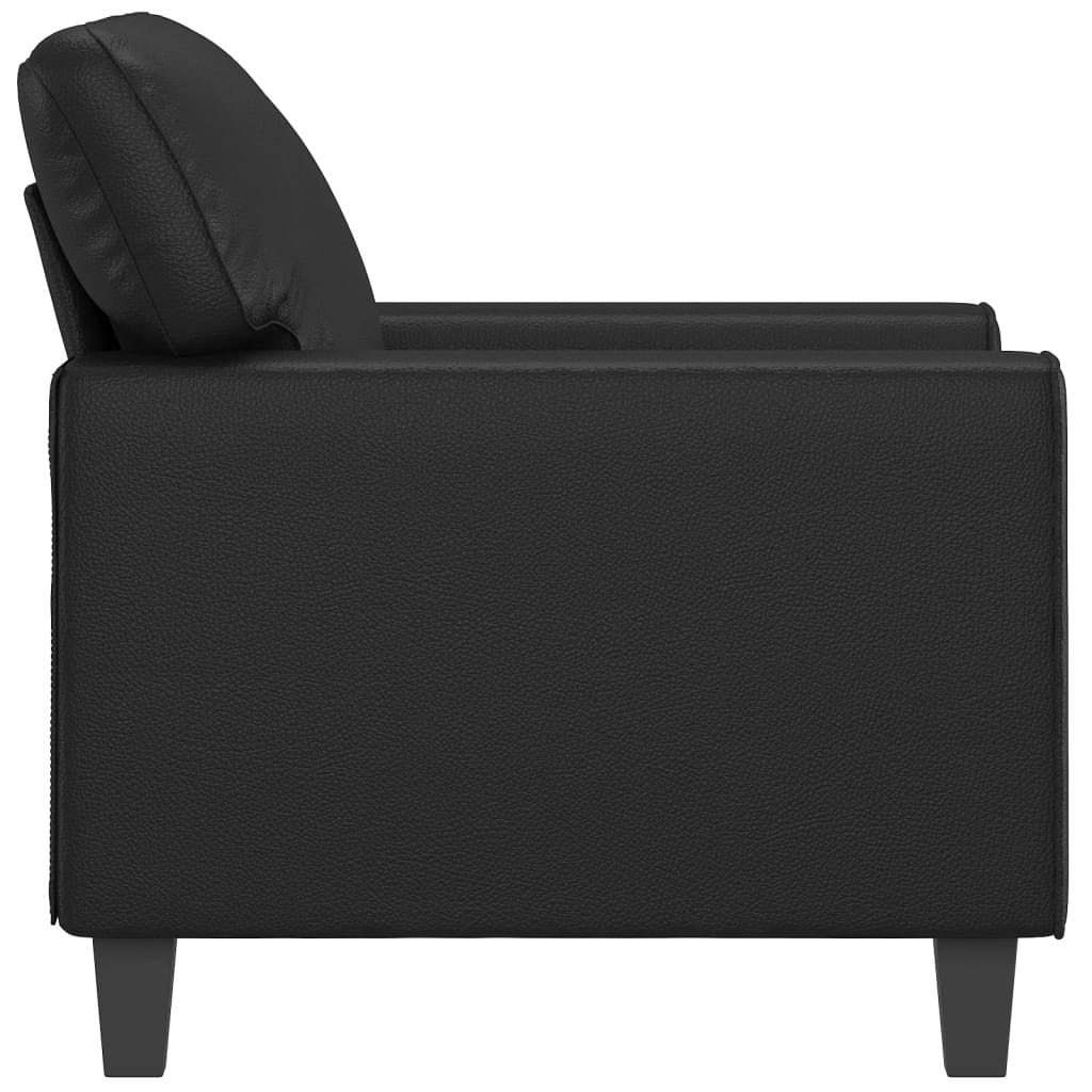 Fauteuil Noir 60 cm Similicuir Canapés vidaXL   