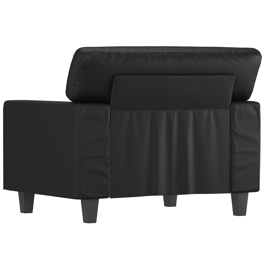 Fauteuil Noir 60 cm Similicuir Canapés vidaXL   