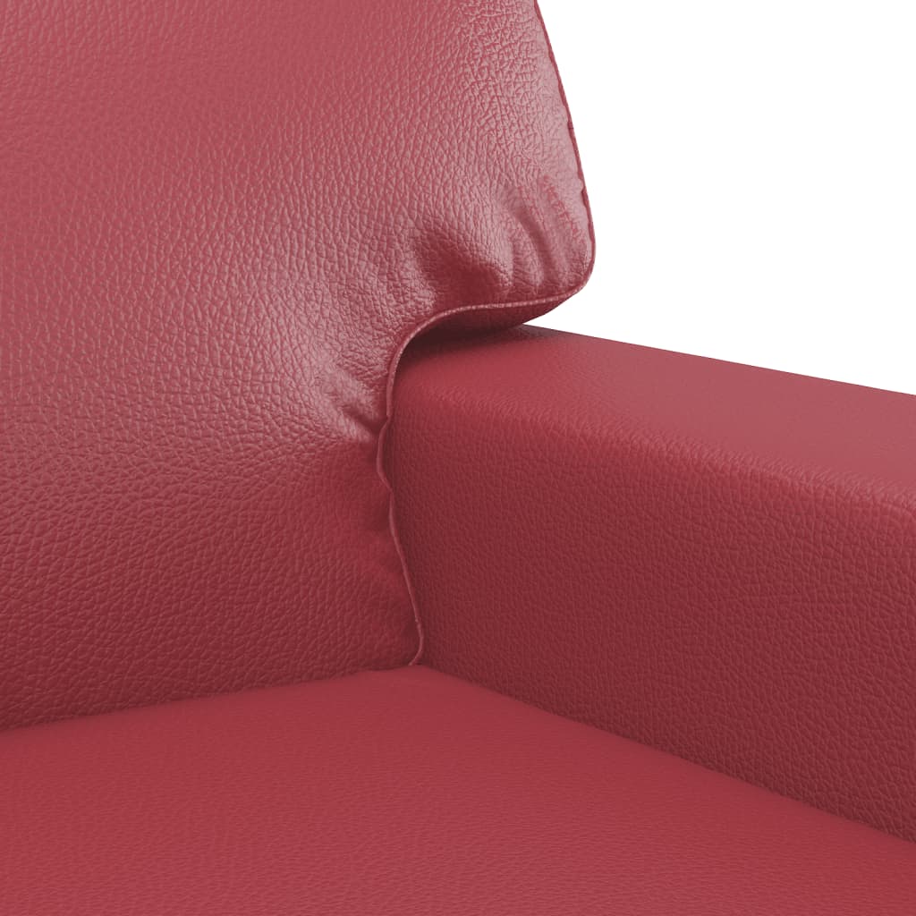 Fauteuil Rouge bordeaux 60 cm Similicuir Canapés vidaXL   