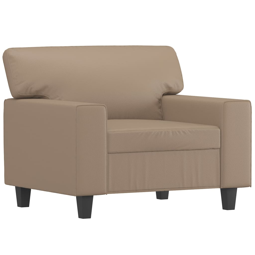 Fauteuil Cappuccino 60 cm Similicuir Canapés vidaXL   