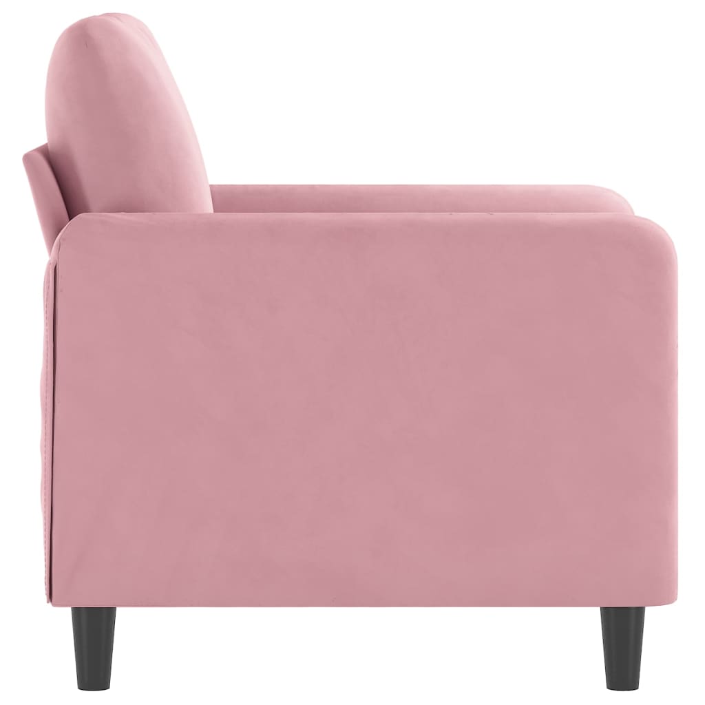 Fauteuil Rose 60 cm Velours Canapés vidaXL   