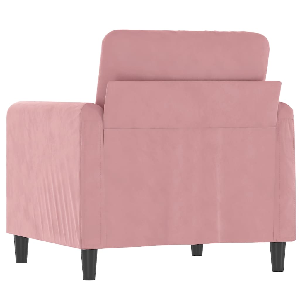 Fauteuil Rose 60 cm Velours Canapés vidaXL   