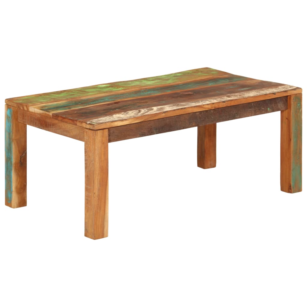 Table basse 100x55x40 cm bois de récupération massif Tables basses vidaXL   