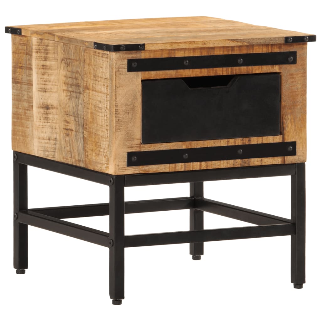 Table de chevet 40x40x45 cm bois de manguier massif Tables de chevet vidaXL   