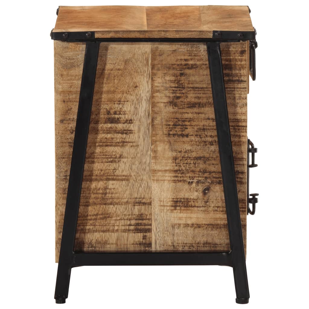 Table de chevet 40x30x42 cm bois de manguier massif Tables de chevet vidaXL   