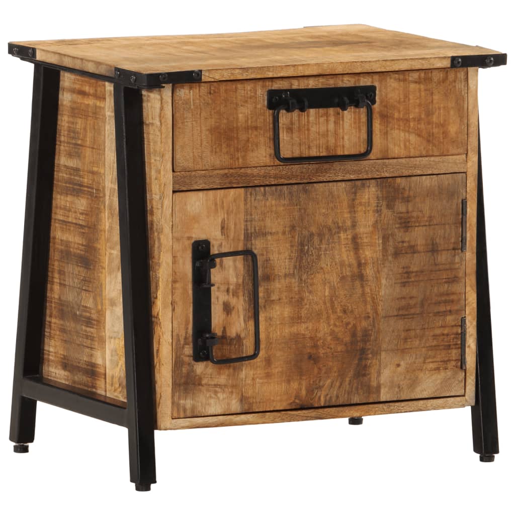 Table de chevet 40x30x42 cm bois de manguier massif Tables de chevet vidaXL   