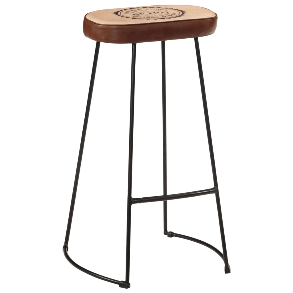 Tabourets de bar lot de 2 marron foncé 44x37,5x78 cm Tabourets de bar vidaXL   