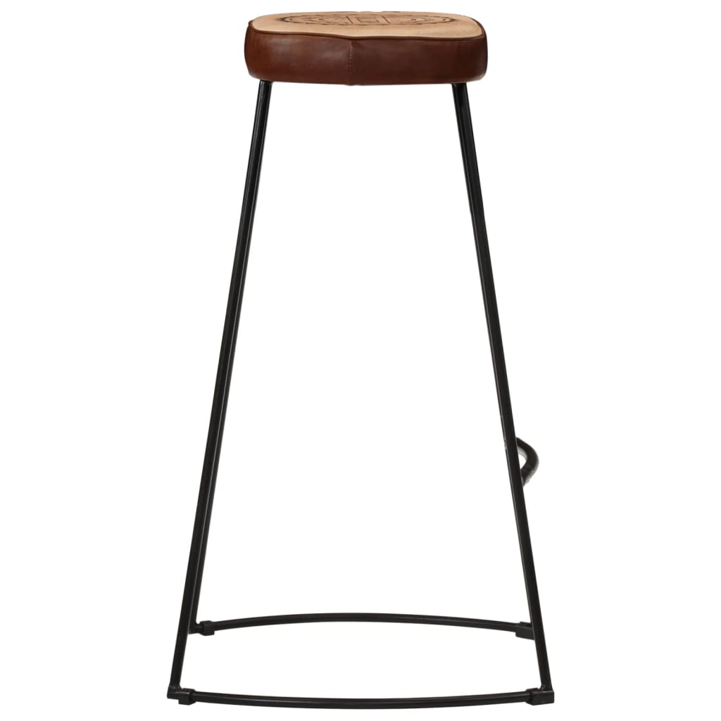 Tabourets de bar lot de 2 marron foncé 44x37,5x78 cm Tabourets de bar vidaXL   