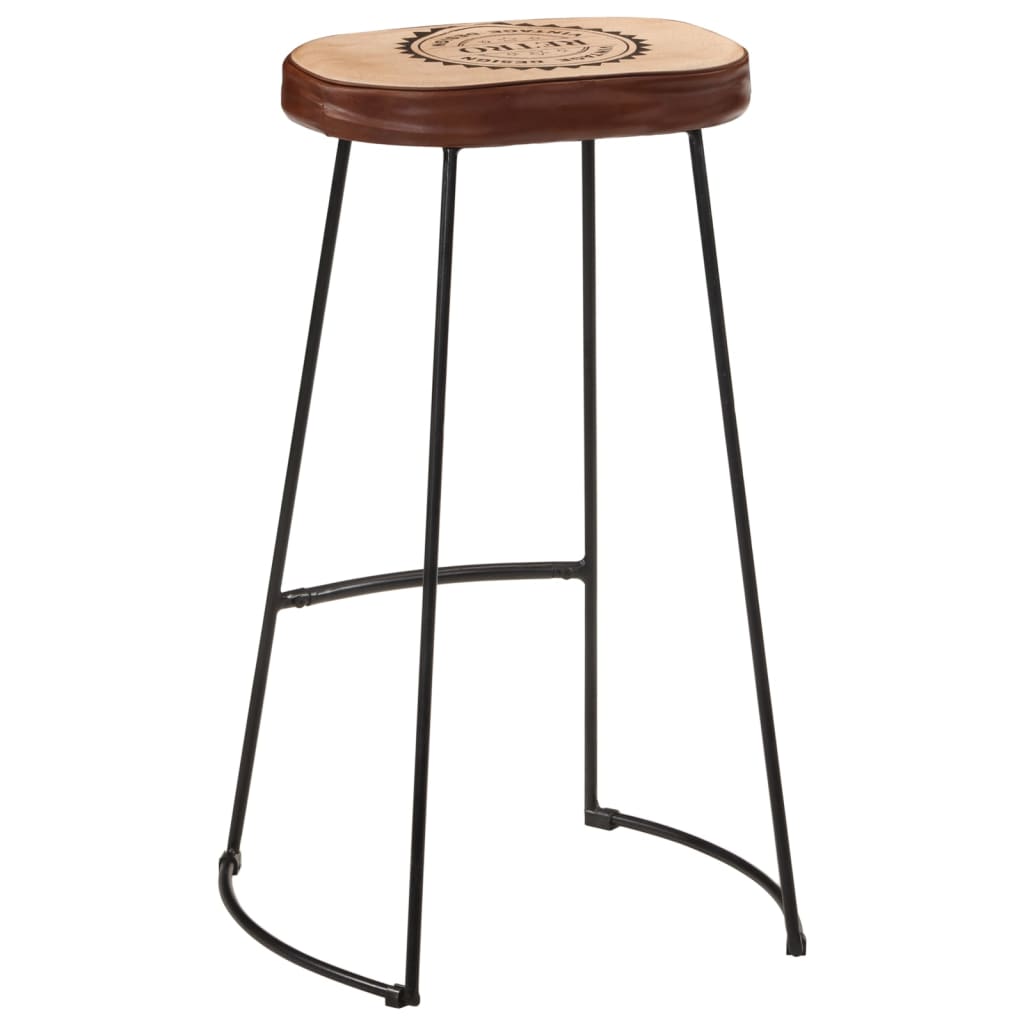 Tabourets de bar lot de 2 marron foncé 44x37,5x78 cm Tabourets de bar vidaXL   