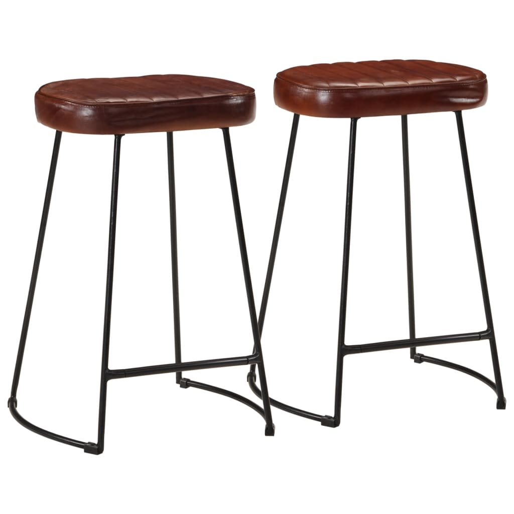 Tabourets de bar lot de 2 marron foncé 41x29x62 cm Tabourets de bar vidaXL   