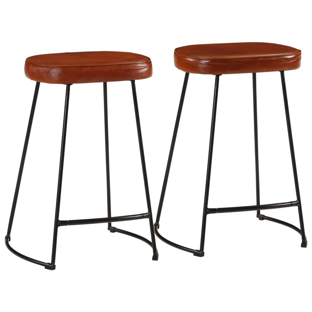 Tabourets de bar lot de 2 marron foncé 41x29x62 cm Tabourets de bar vidaXL   