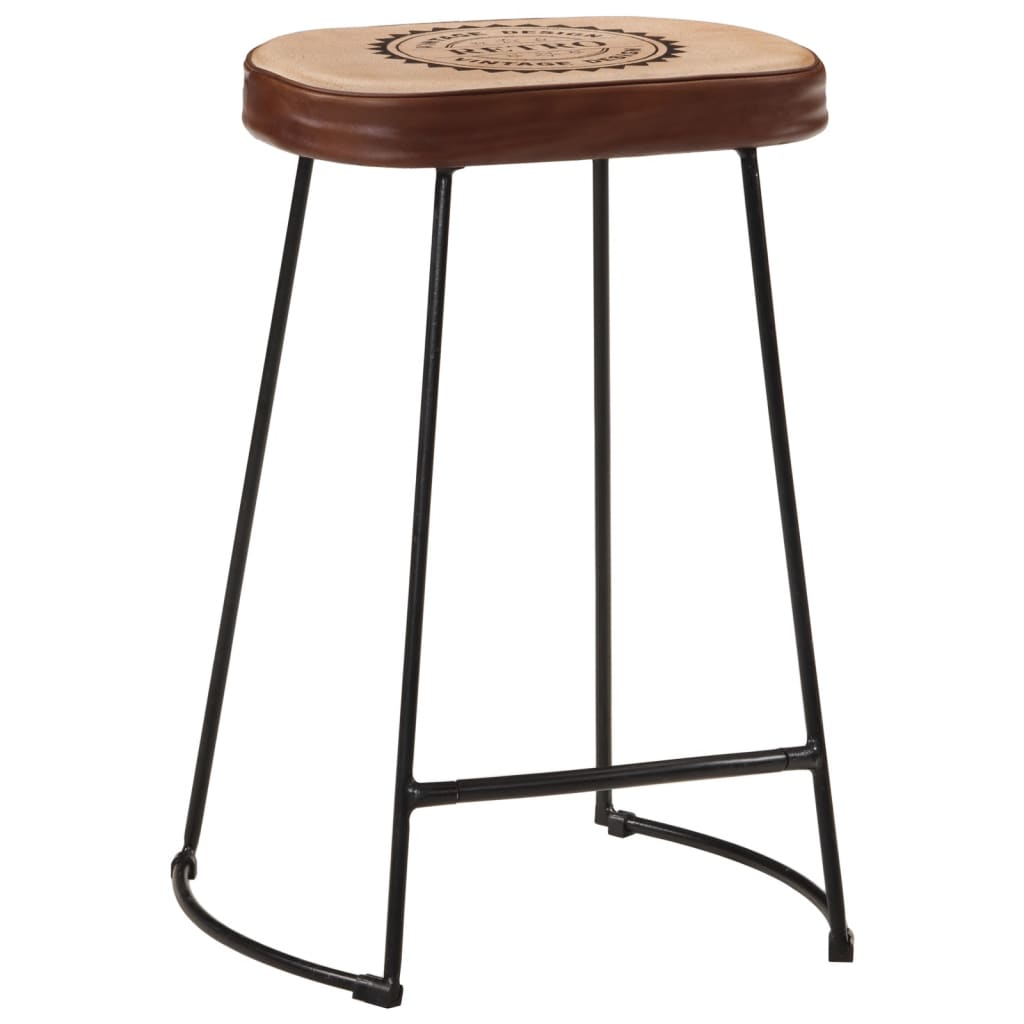 Tabourets de bar lot de 2 marron foncé 41x29x62 cm Tabourets de bar vidaXL   