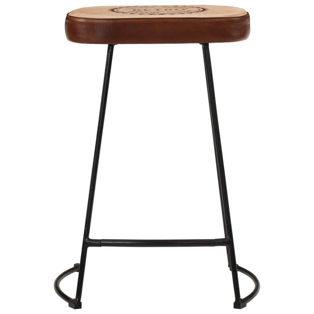 Tabourets de bar lot de 2 marron foncé 41x29x62 cm Tabourets de bar vidaXL   