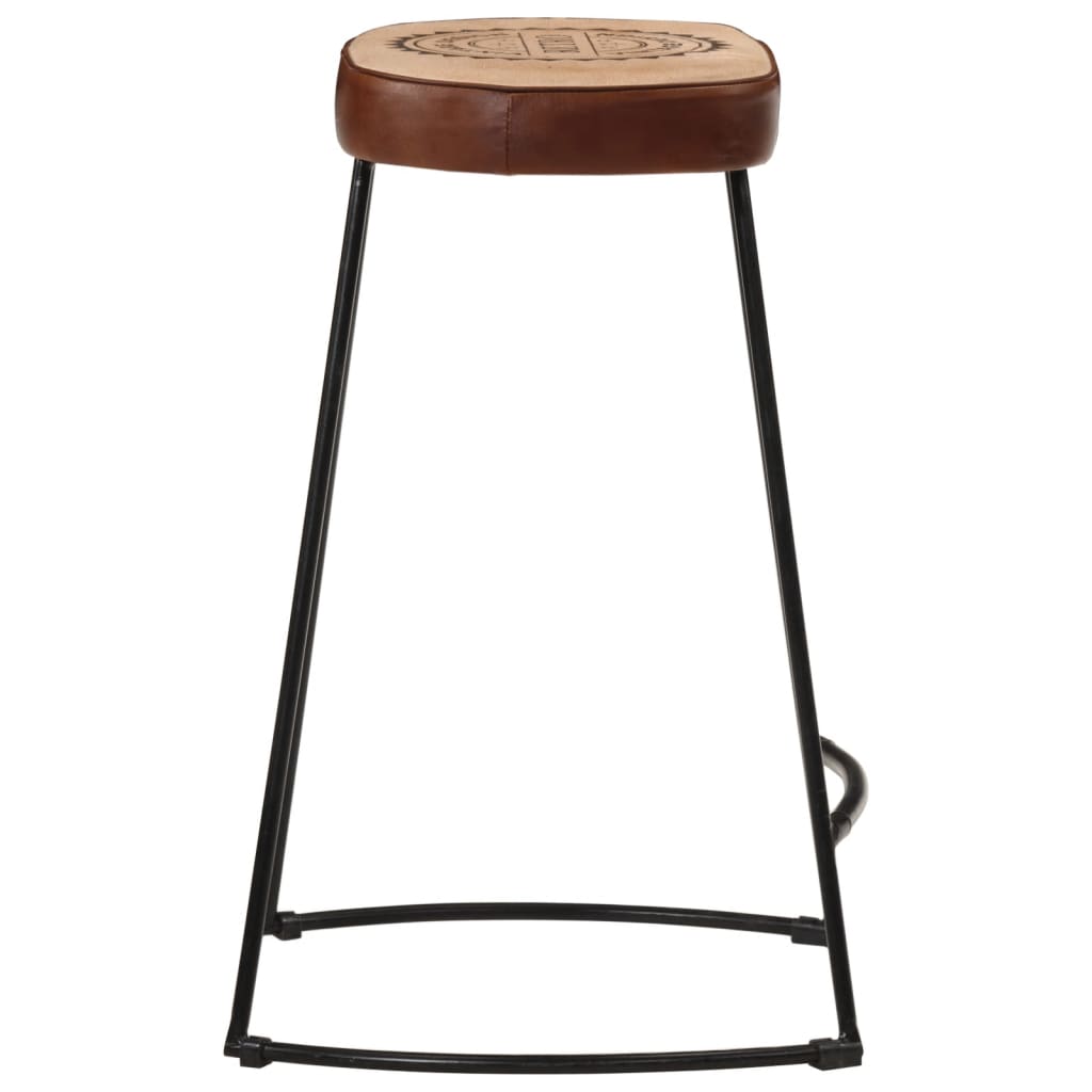 Tabourets de bar lot de 2 marron foncé 41x29x62 cm Tabourets de bar vidaXL   