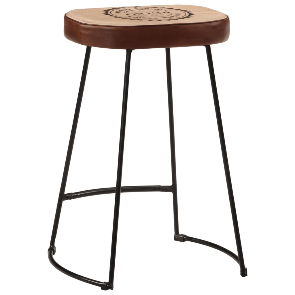 Tabourets de bar lot de 2 marron foncé 41x29x62 cm Tabourets de bar vidaXL   