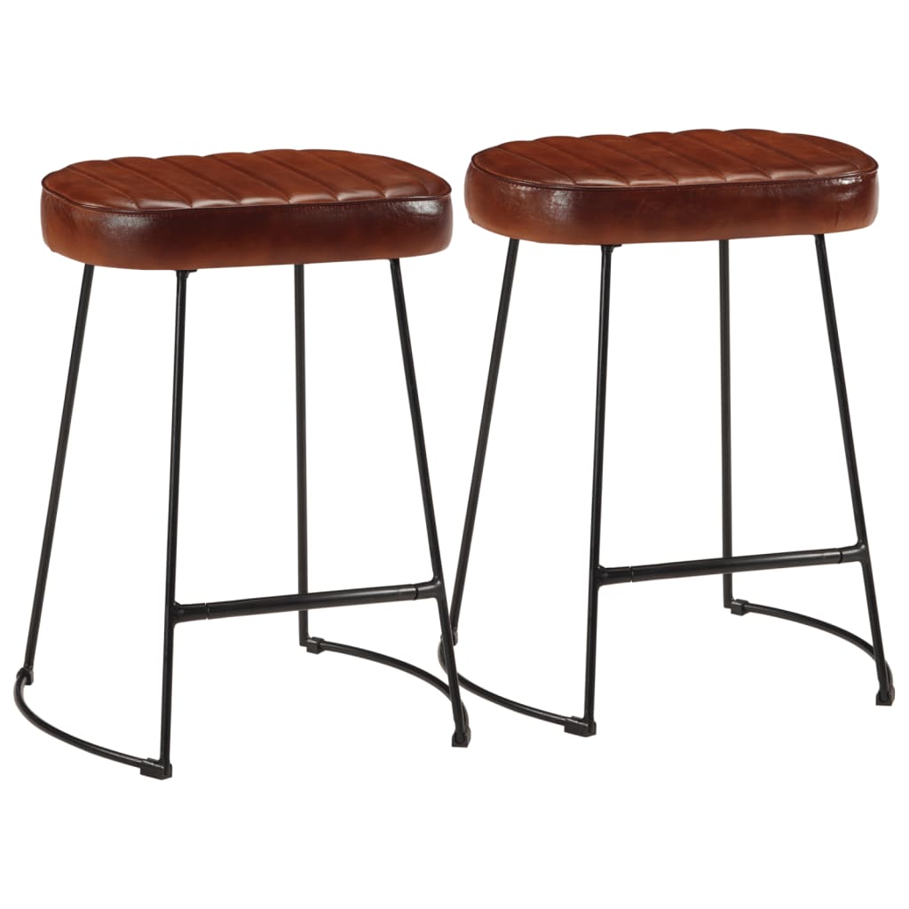 Tabourets de bar lot de 2 marron foncé 40x29,5x53 cm Tabourets de bar vidaXL   