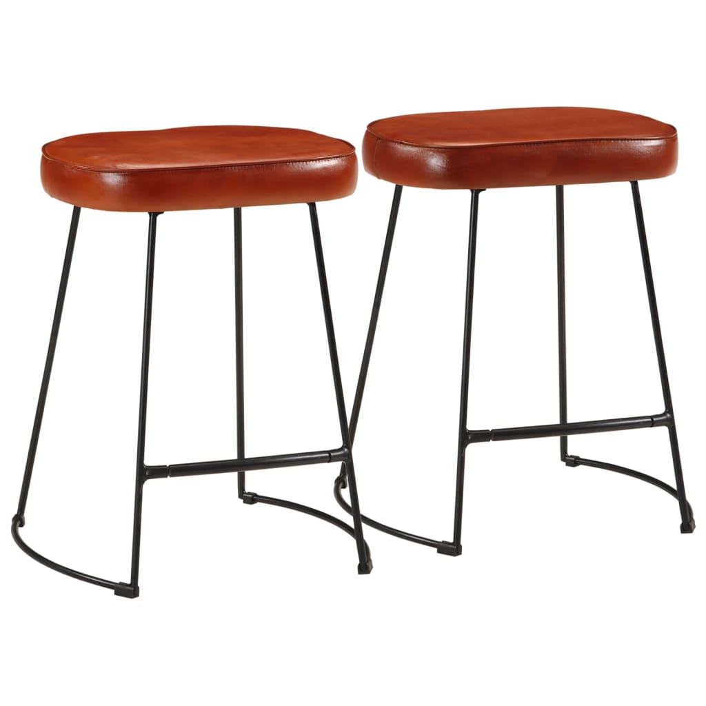 Tabourets de bar lot de 2 marron foncé 40x29,5x53 cm Tabourets de bar vidaXL   