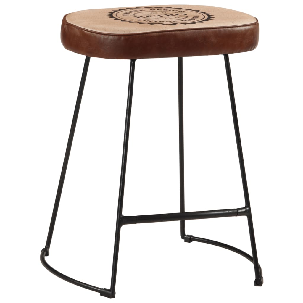 Tabourets de bar lot de 2 marron foncé 40x29,5x53 cm Tabourets de bar vidaXL   