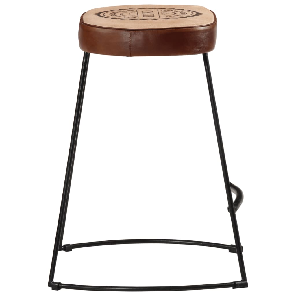 Tabourets de bar lot de 2 marron foncé 40x29,5x53 cm Tabourets de bar vidaXL   